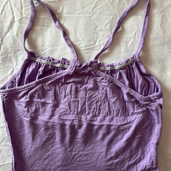 Purple Ruched Tank Top - Picture 2 of 2